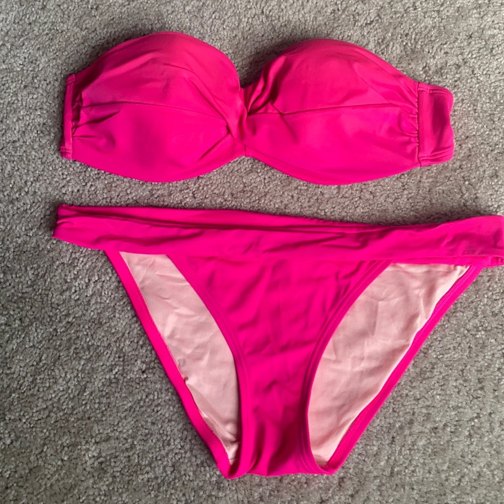 Hot pink bikini medium bottom 36C top